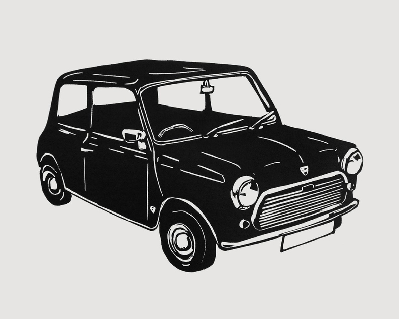 Inkery mini linocut 1