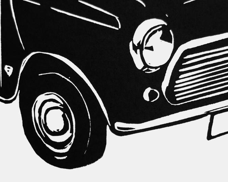 Inkery mini linocut close up