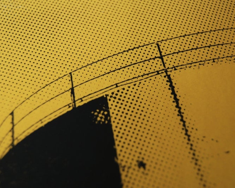 Water tower screenprint close up2