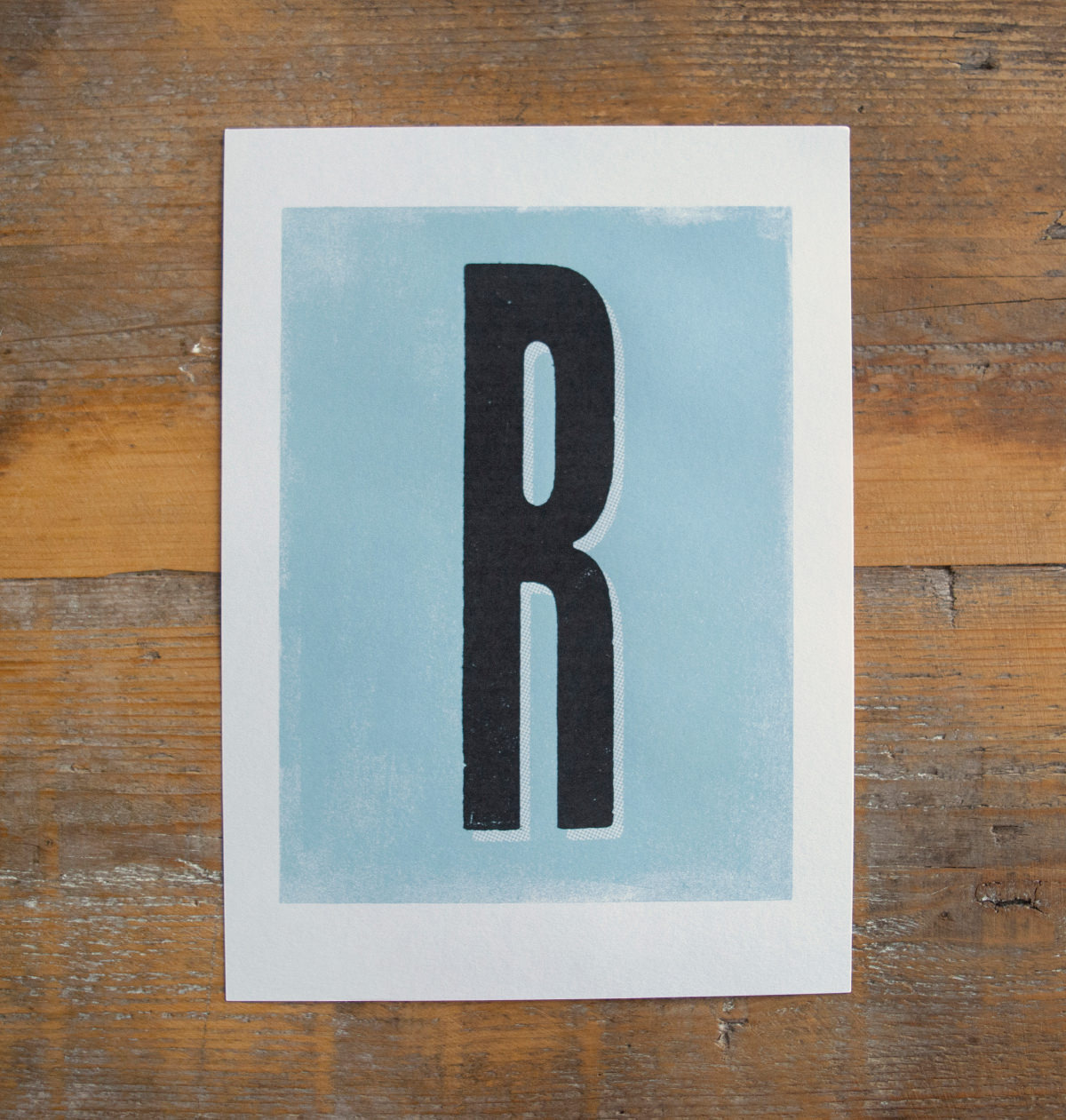 A-Z Initial Letter and 1-9 Number print