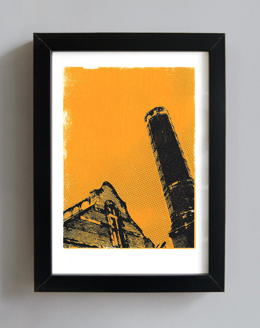 Old warehouse screenprint