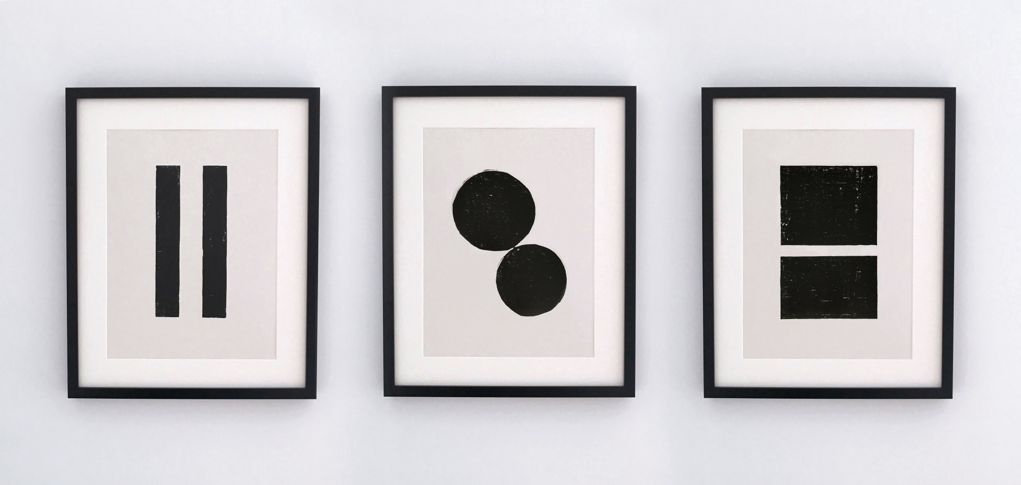 Abstract Woodcut Series